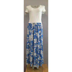 Střih - Simona, dámské dlouhé šaty s řasenou sukní vel. 36 - 50