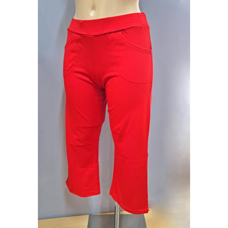 Dámské legíny 3/4,červená