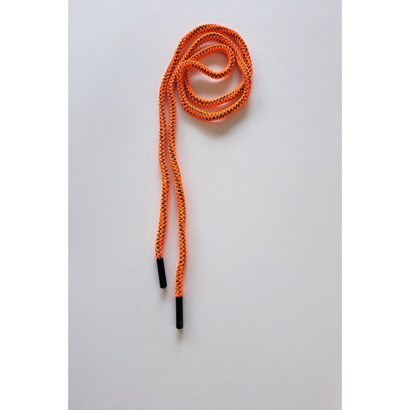 Designová luxusní kulatá šňůra neon mandarinková 105