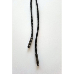Designová luxusní šňůra černá se štrasy 120