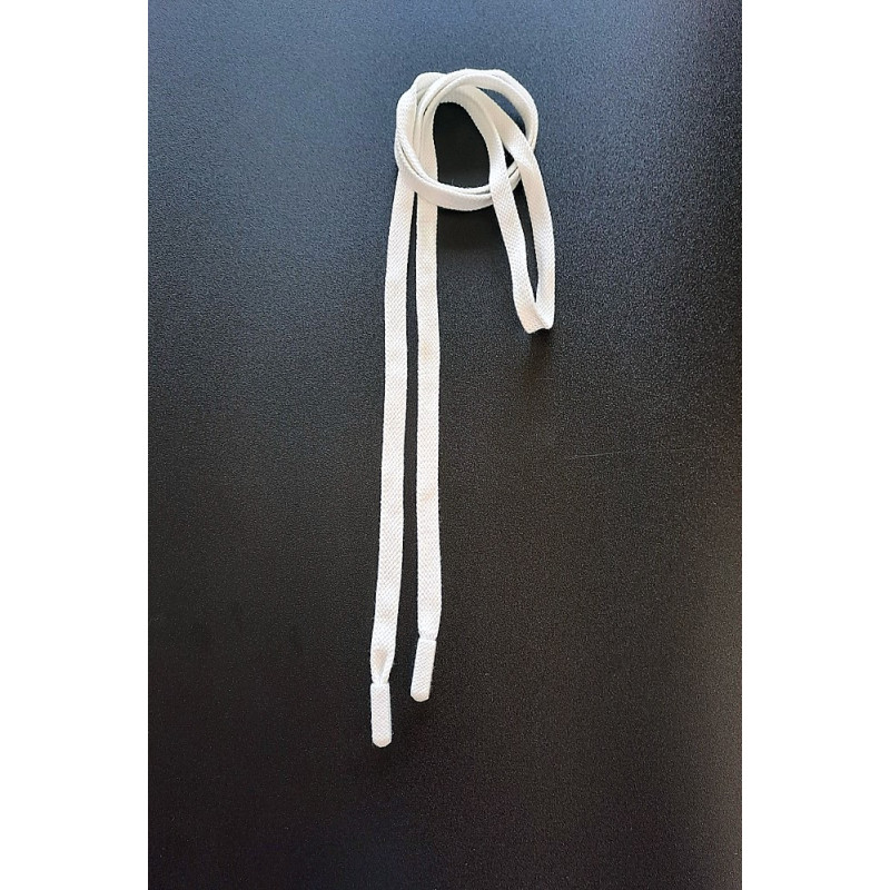 Designová plochá šňůra bílá 146