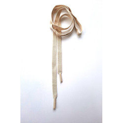 Designová plochá šňůra béžová 132