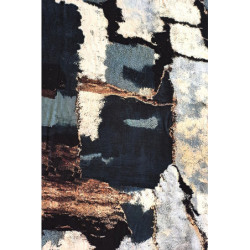 Viskóza tisk - akvarel podzimní barvy, prémiová kvalita