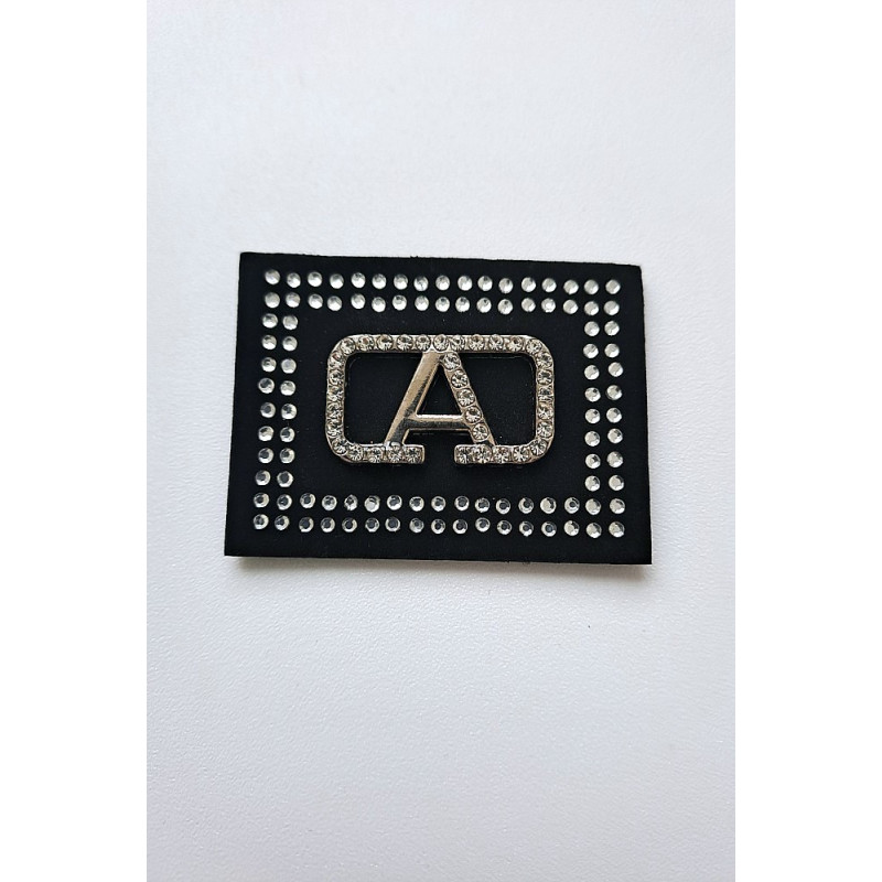 Nášivka, textilní/štras/kov A