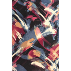 Úplet Kimo s potiskem, fialová abstraktní 210 zbytek