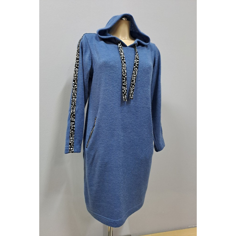 Střih - Larisa, dámské šaty s kapucí vel. 36-50