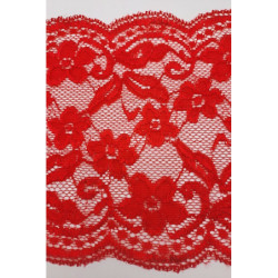Elastická krajka - běhoun 160, červená 190 zbytek