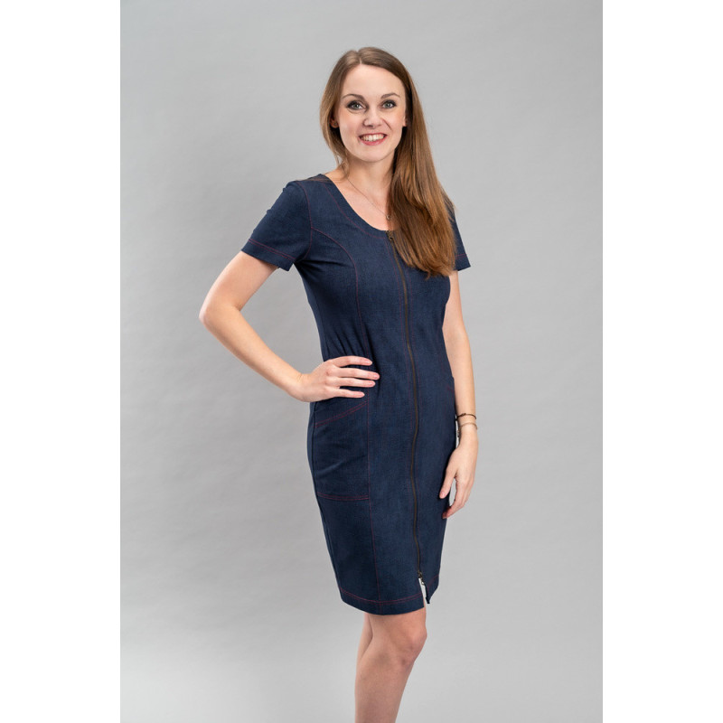 Dámské propínací šaty Marina jeans