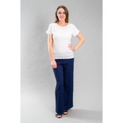 Kalhoty Hana jednobarevné, dlouhé