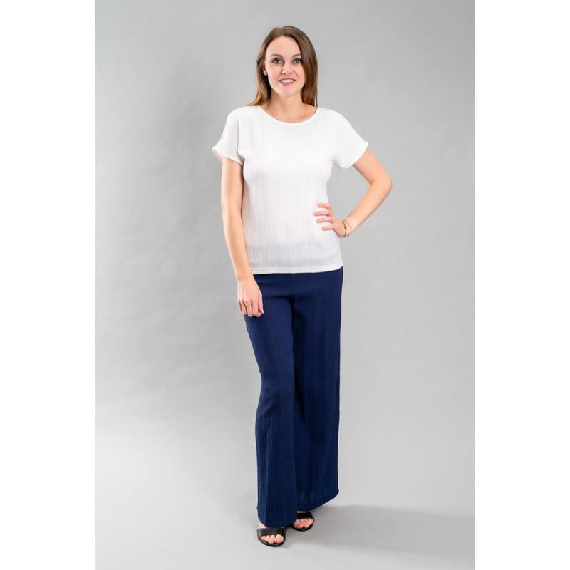 Kalhoty Hana jednobarevné, dlouhé