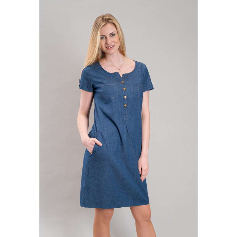 Dámské propínací šaty Marta, jeans