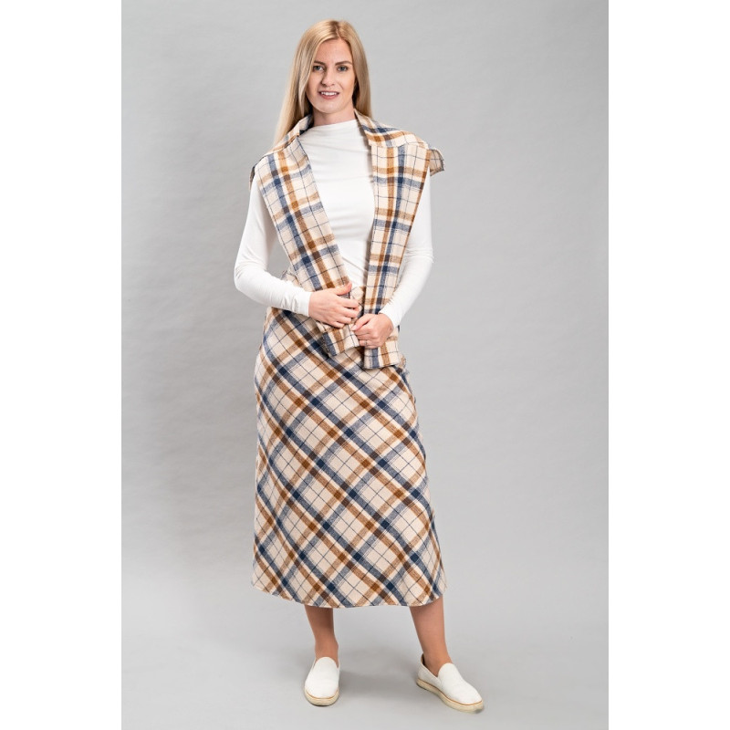 Damenrock Deja mit Karomuster