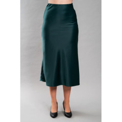 Dámská saténová sukně Anais, zelená