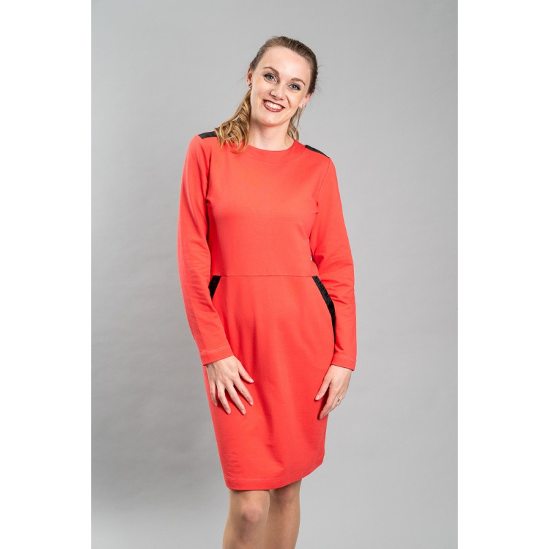 Dámské šaty Evelyn, jednobarevné
