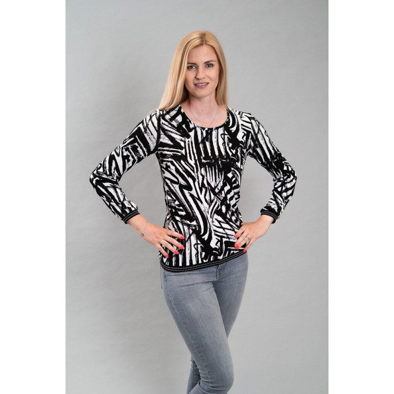 Dámská halenka Marika, černobílá