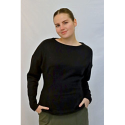 Dámská halenka Anni, černá svetrovina