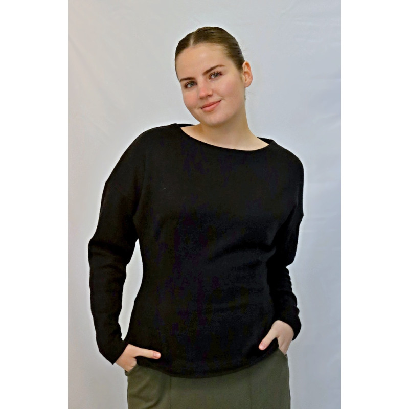 Dámská halenka Anni, černá svetrovina