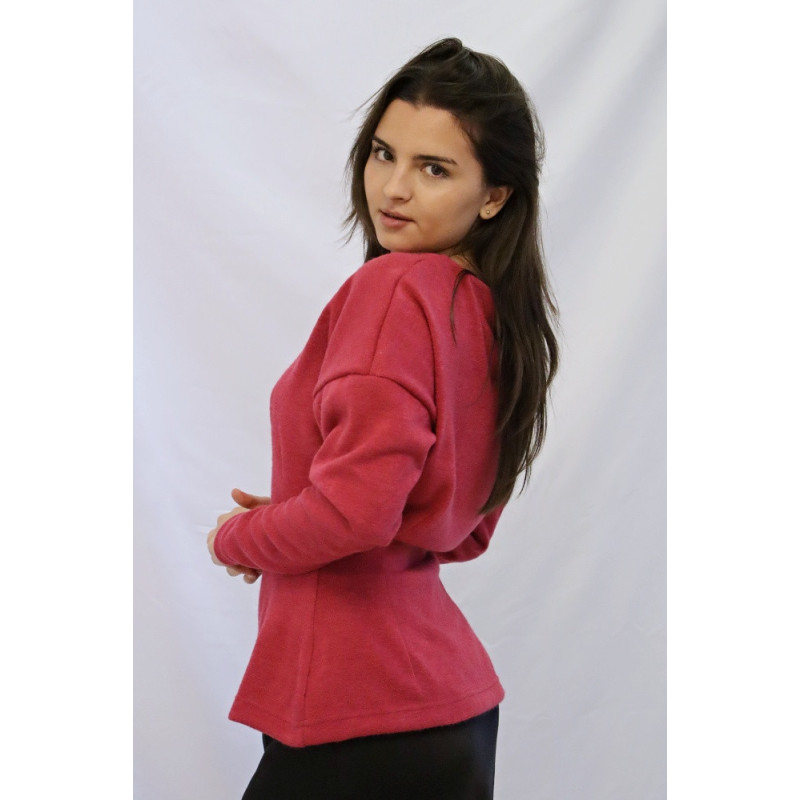 Dámská halenka Anni, malinová svetrovina