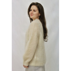 Dámský svetr Mohair, smetanový