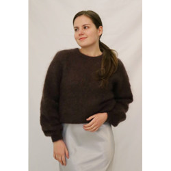 Dámský svetr Mohair, hnědá