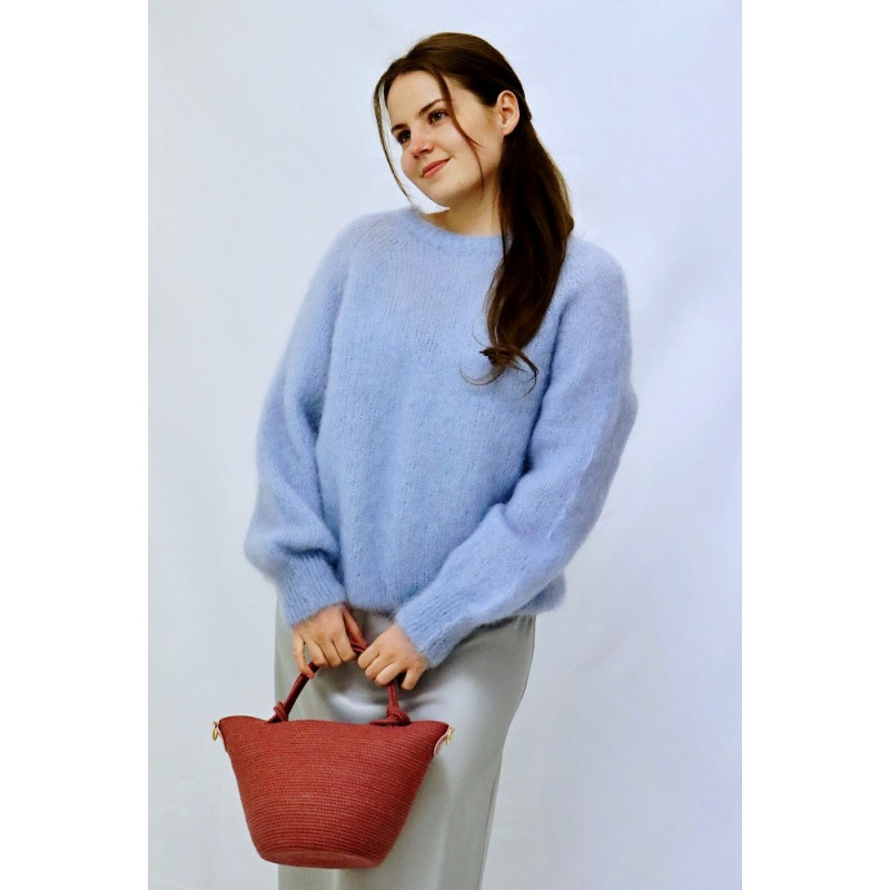 Dámský svetr Mohair, modrá