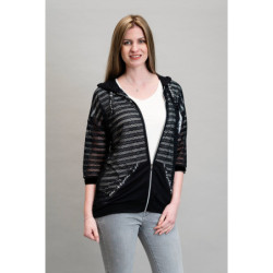 Dámská mikina s kapucí , černá