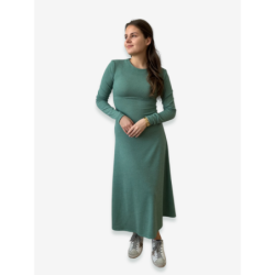 Dámské šaty Diora s dlouhým rukávem, mintová