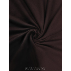 Bavlněný úplet jednolíc - čokoládově hnědá 200 zbytek