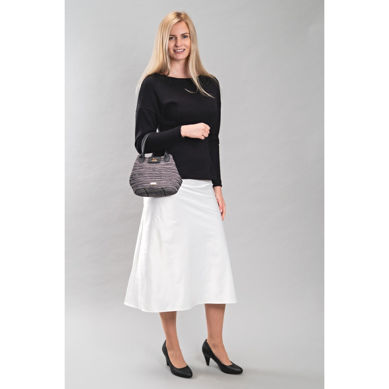 Damen-Satinsrock Anais, blau