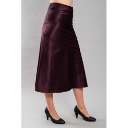 Dámská saténová sukně Anais, vínová