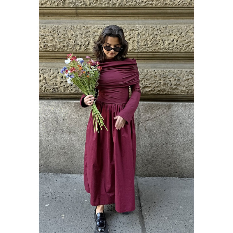 Damen-Abendkleid Vivian, bordeauxfarben