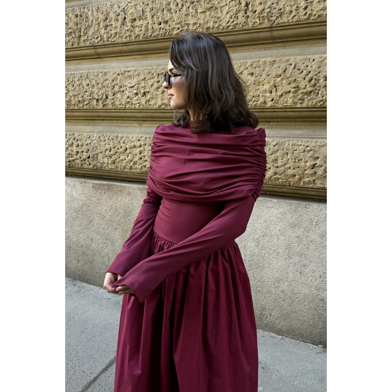 Damen-Abendkleid Vivian, bordeauxfarben