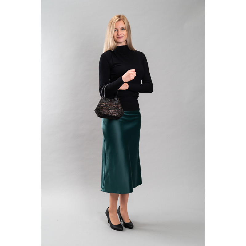 Damen-Satinsrock Anais, grün