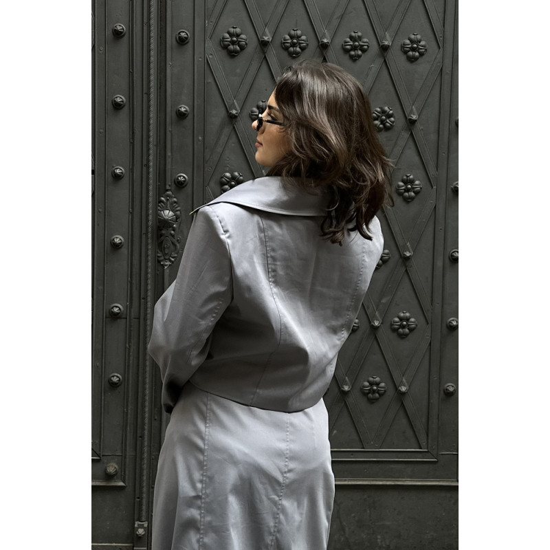 Damen-Trenchcoat, grau
