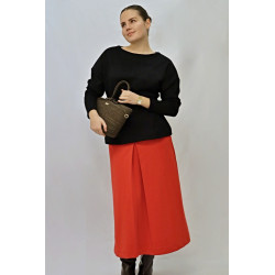 Langer Damenrock Colette, rot