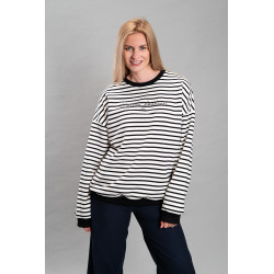 Damen-Sweatshirt Greta, gestreift