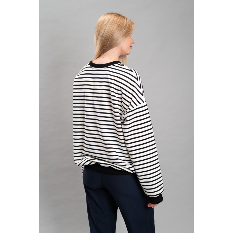 Damen-Sweatshirt Greta, gestreift