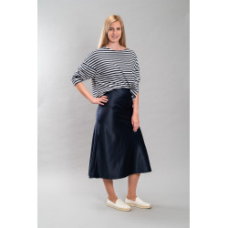 Damen-T-Shirt Beda, marineblau gestreift