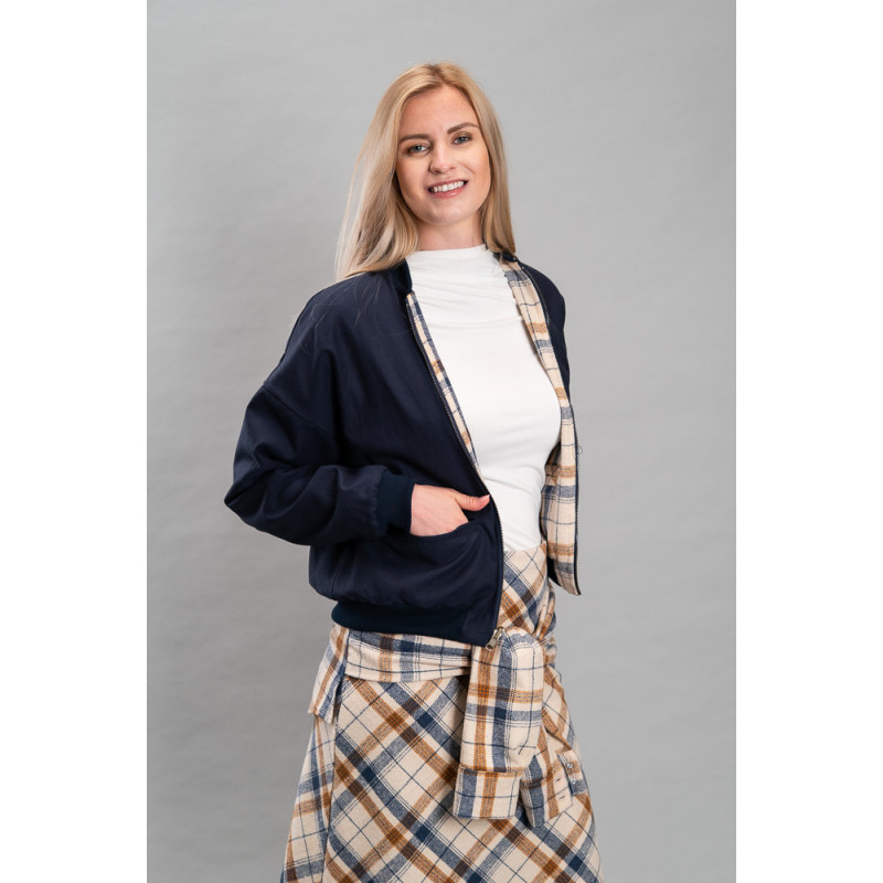 Damen-Wende-Bomberjacke
