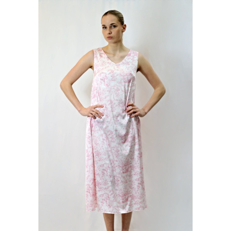 Damen-Satinkleid Ruby, weiß