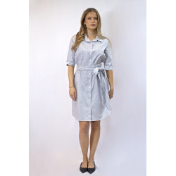 Hemdblusenkleid Katriel, blauer Streifen