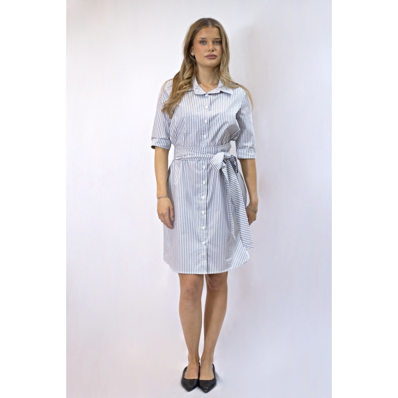 Hemdblusenkleid Katriel, blauer Streifen