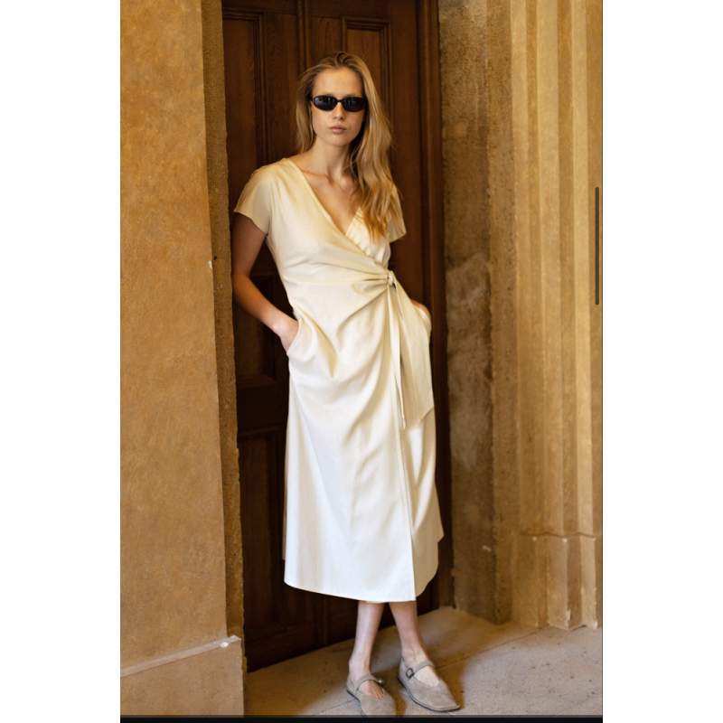 Damen-Sommerkleid Mabyn, Ecru