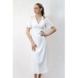Damenkleid Olena, Popeline, weiß