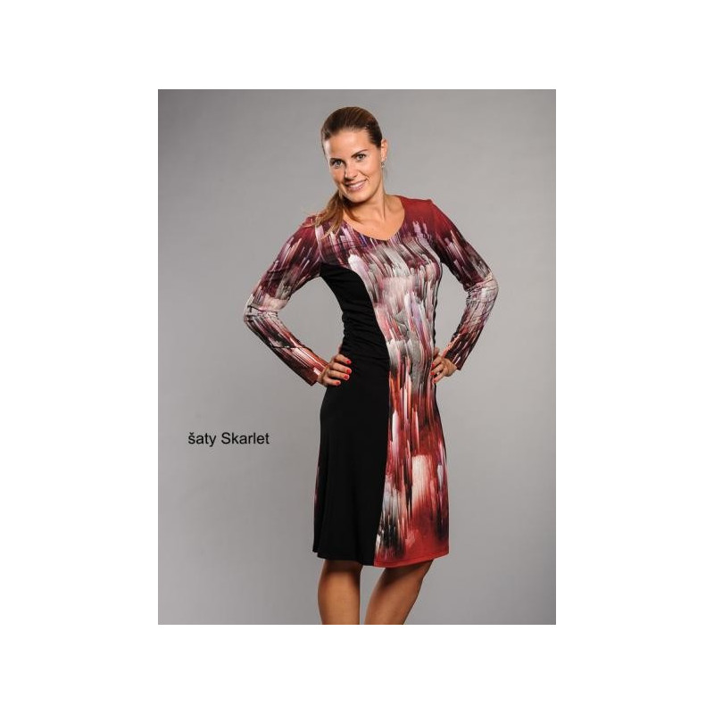 Dámské šaty Skarlet, dlouhý rukáv